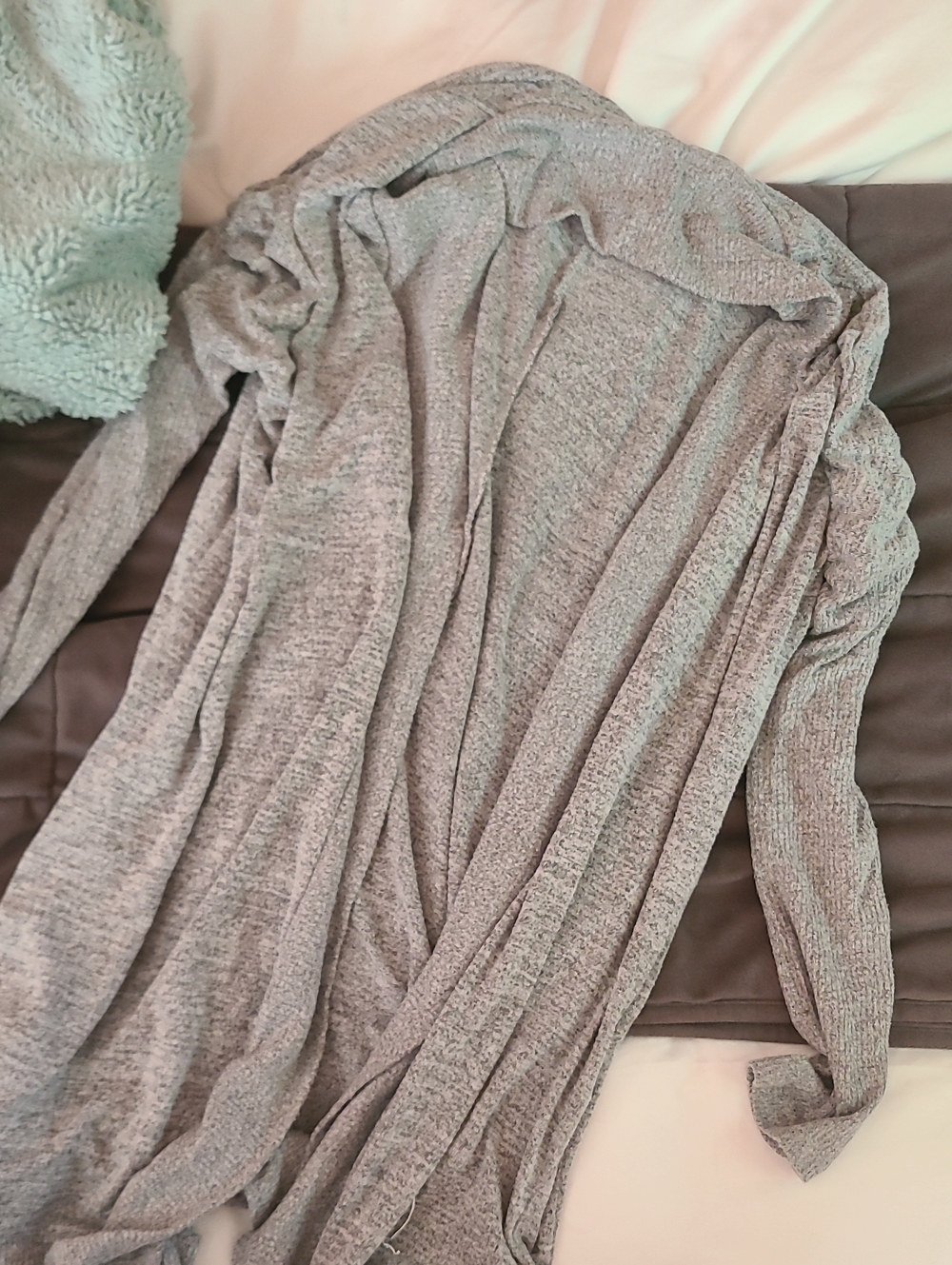 GAP Light Gray Open-Front Women's Cardigan
